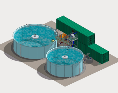 Unidade de tratamento de águas com hidrocarbonetos