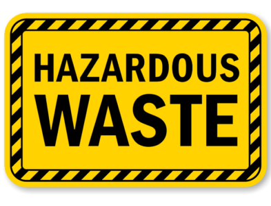 Treatment plant for hazardous wastes